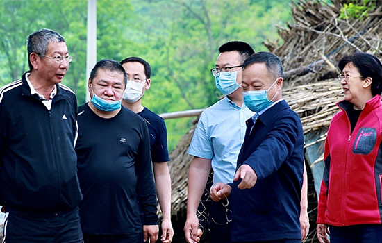 冰球突破集团总经理王庆良赴岫岩县 调研考察定点扶贫工作